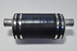 LYDDÆMPER 51MM LIGE/LIGE 300MM LANG 6 LITER